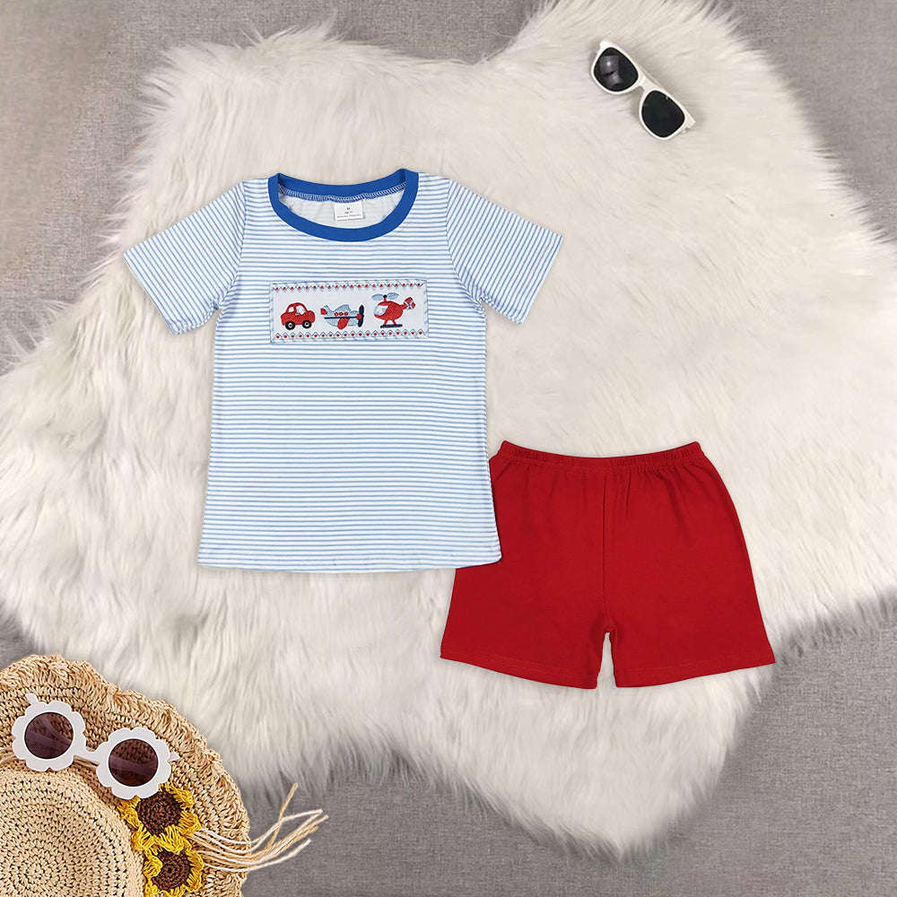 Baby Boys Shirt Shorts Summer Brother Rompers Outfits Clothes Sets