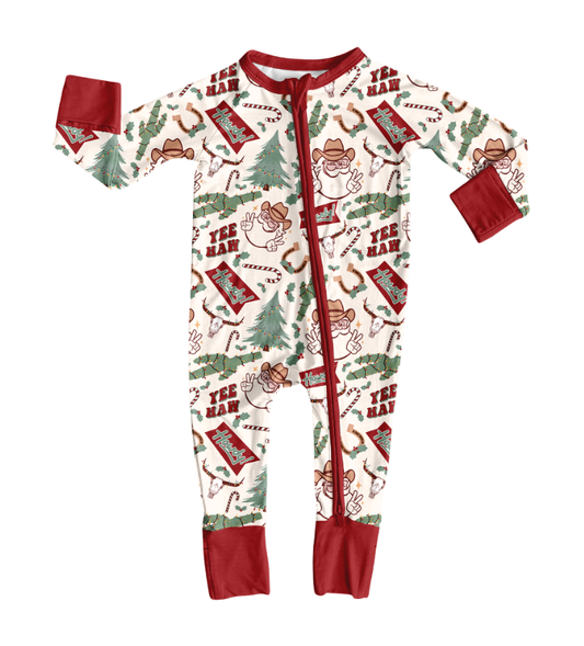 Custom moq 8 mix size milk silk summer team baby girls clothes Christmas long sleeve romper and adult pants 2-25.9.27