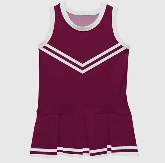 Custom moq 5 each style eta 6-7weeks baby girl clothes team brick red sleeveless dress-25.9.4