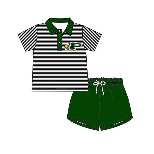 EAGLES Summer team boys top green shorts suit