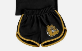 custom moq 5 mix size KYMNGS0101 Adult Team  Shorts Black Gold Trim Elastic Waist Sport Casual Shorts