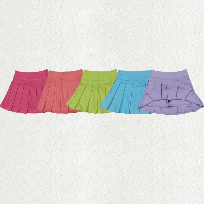 RTS Sibling baby girls clothes yoga solid color summer shorts skirts