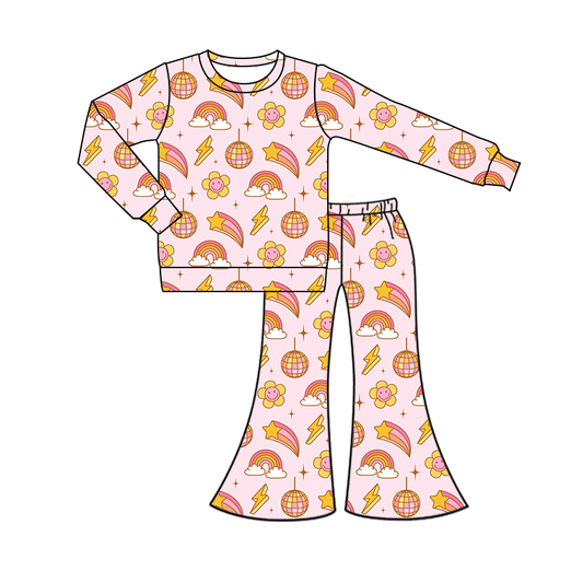 Custom moq 5 each style eta 6-7weeks baby girl clothes long sleeve pants sets and romper -25.7.29