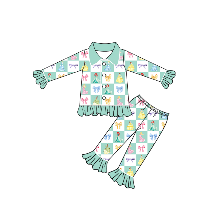 Custom moq 5 mix size eta 6-8weeks baby girl clothes bow long sleeve pants set 3 and dress 2 and skirts sets-25.11.10