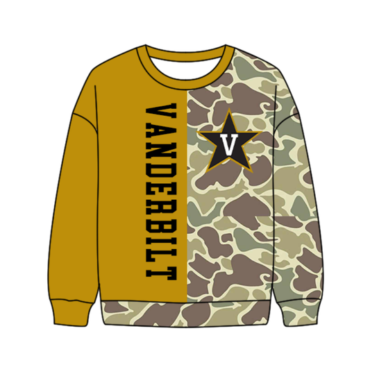 Custom moq 5 mix size milk silk summer team baby boys clothes camouflage long sleeve top-25.10.17