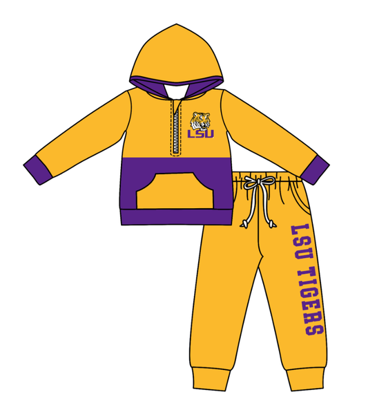 Custom moq 5 mix size eta 6-8weeks milk silk summer teams baby boy clothes hooded long sleeve pants sets-25.10.24