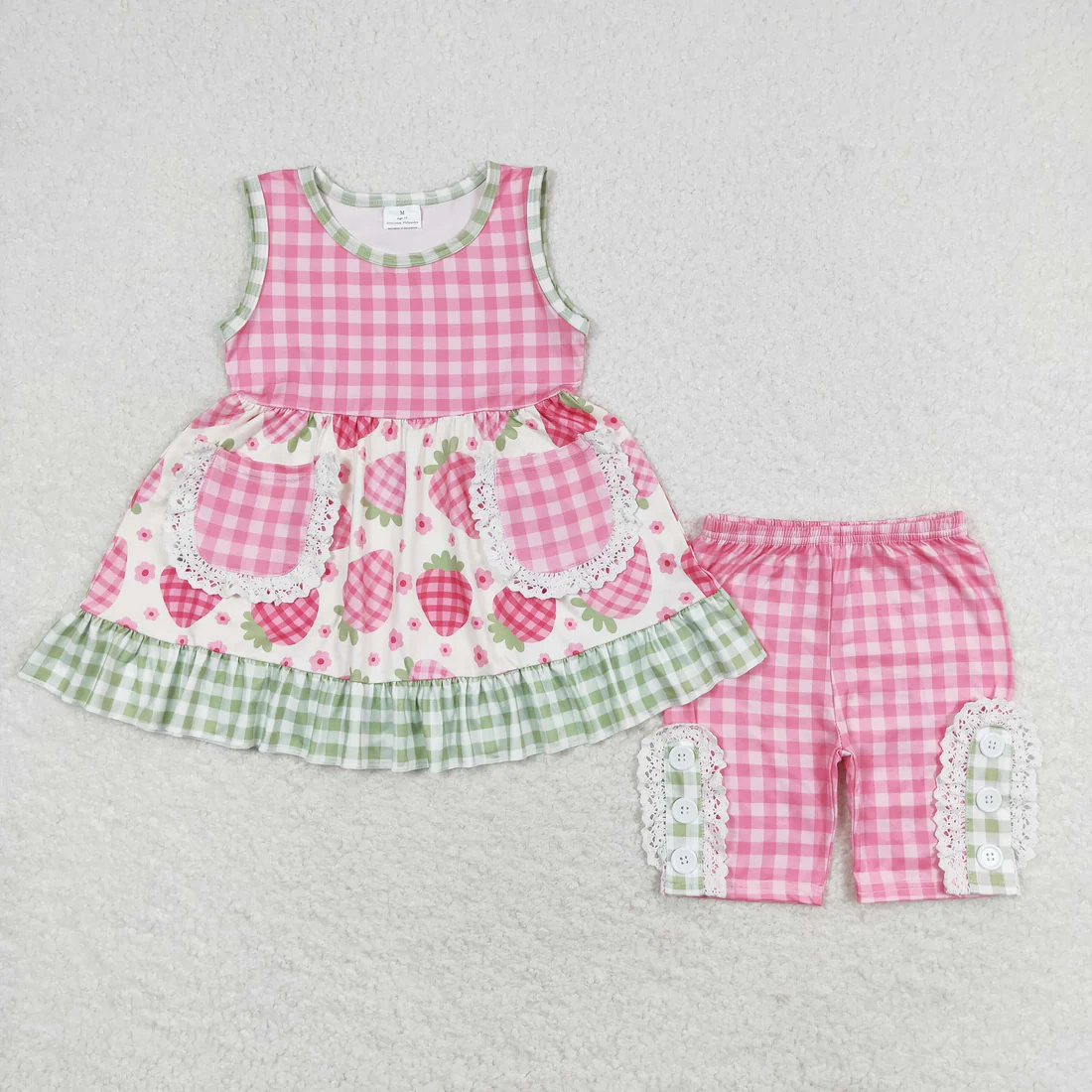 RTS Sibling baby girl clothes Short Sleeve Shorts sets and jumpsuit