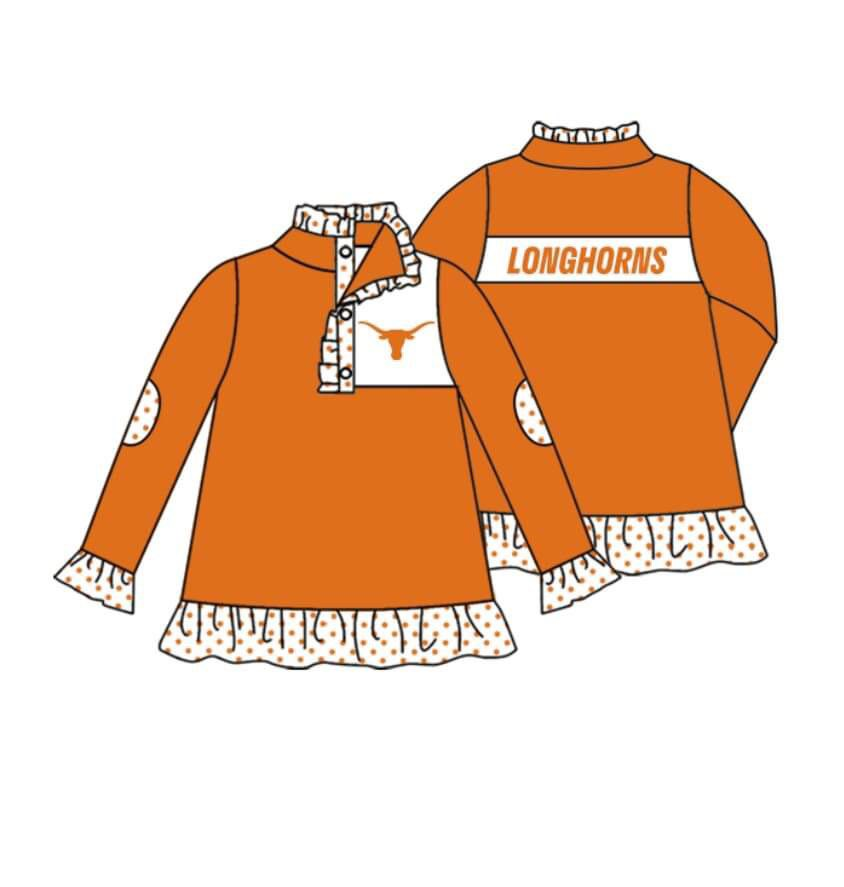Custom moq 5 mix size milk silk summer teams baby girls clothes team sport team long sleeve tops-25.7.19