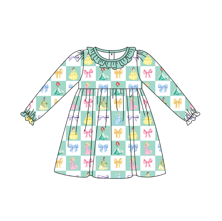 Custom moq 5 mix size eta 6-8weeks baby girl clothes bow long sleeve pants set 3 and dress 2 and skirts sets-25.11.10