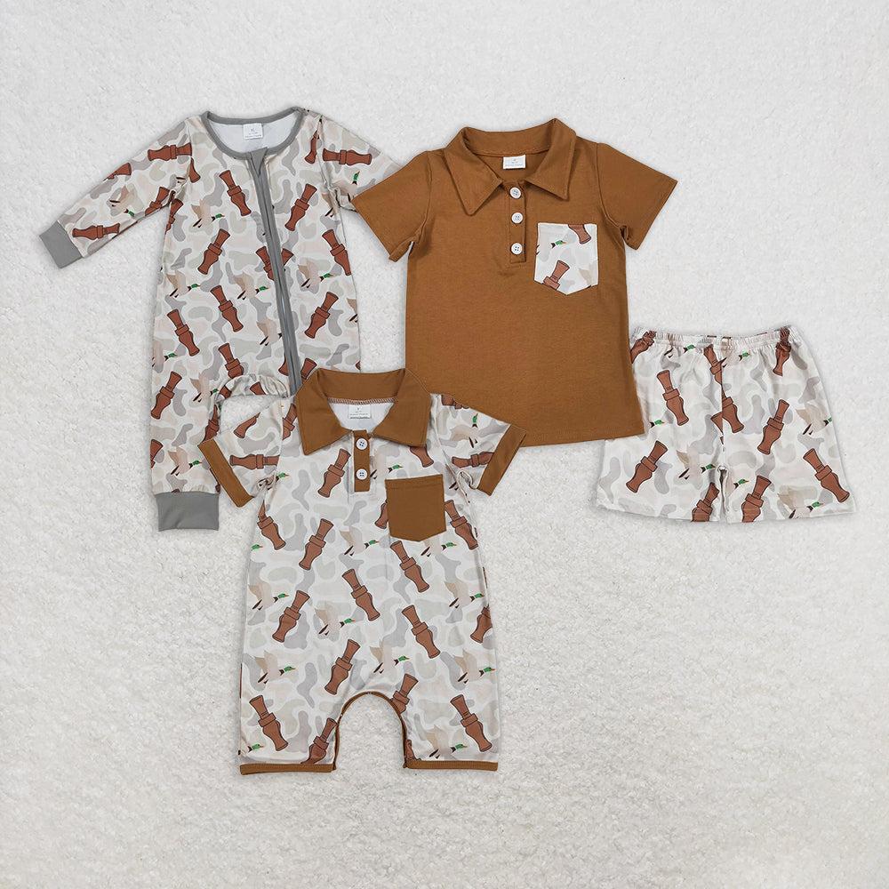 RTS NO MOQ baby girl clothes camouflage Rompers Clothes Sets
