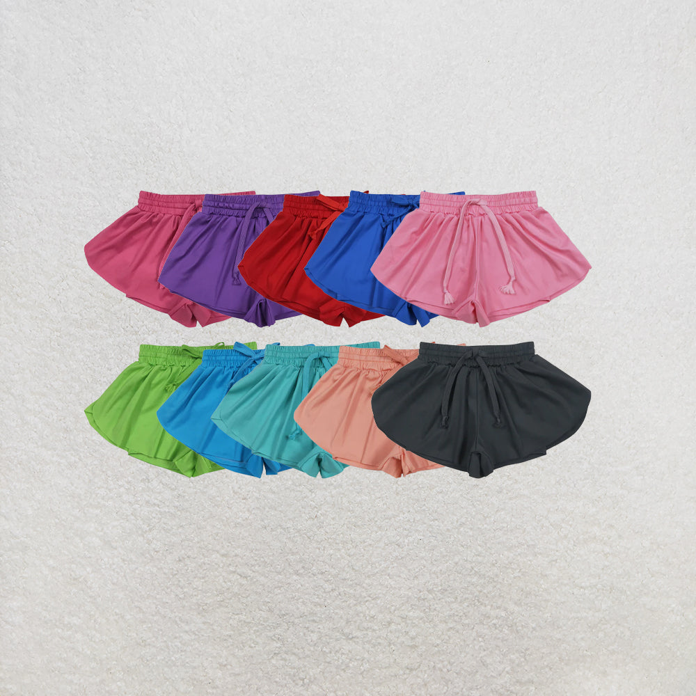 RTS NO MOQ Sibling Baby Girls Skort Yoga Shorts Bottoms