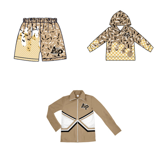 Custom moq 5 mix size milk silk baby girls clothes team bow hooded long sleeve tops and shorts and jacket-25.7.21