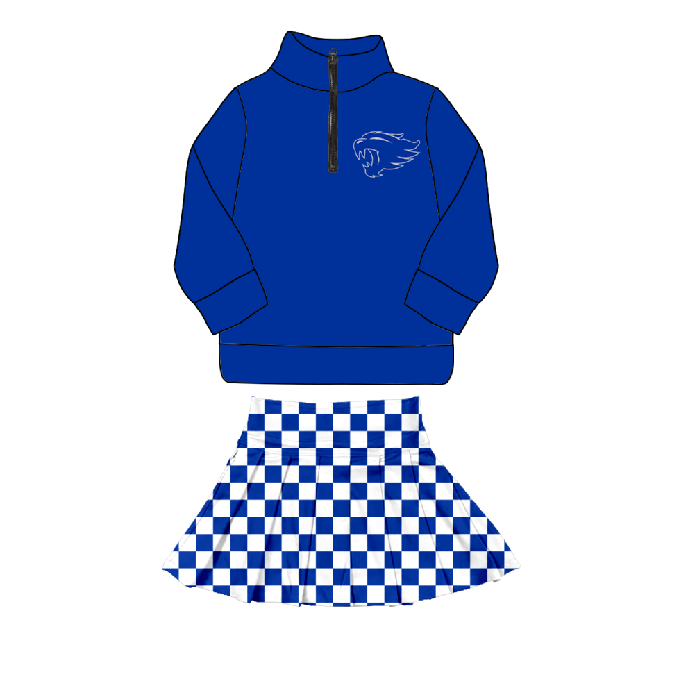 custom moq 5 mix size XY070306 Baby Kids Blue Top And Pants Daily Clothes Sets