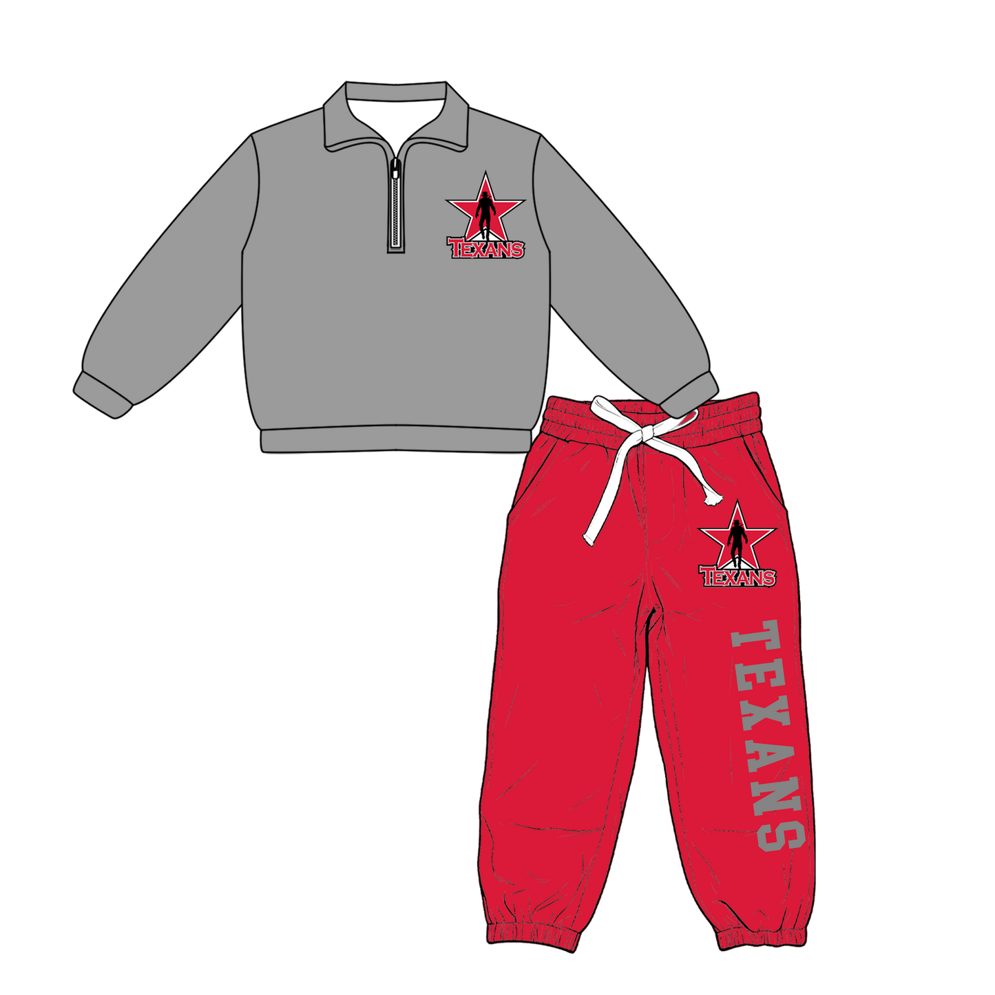 custom moq 5 mix size XY063003 Baby Kids Zipper Long Sleeve Pullover Tops Pants Casual Outfit Set