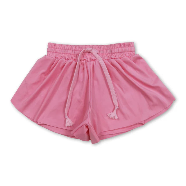RTS NO MOQ Sibling Baby Girls Skort Yoga Shorts Bottoms