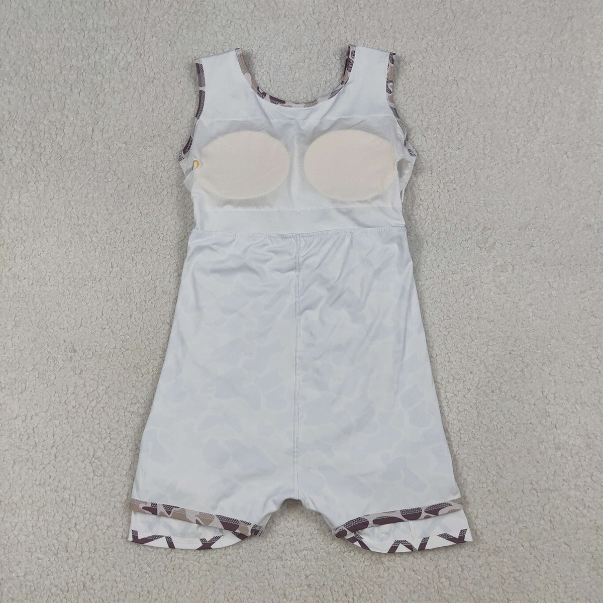 RTS NO MOQ GSD2819 Baby Girls' Grey Camo Drip Team Yoga Knee-Length Shorts Dress Cute Baby Girl Outfit