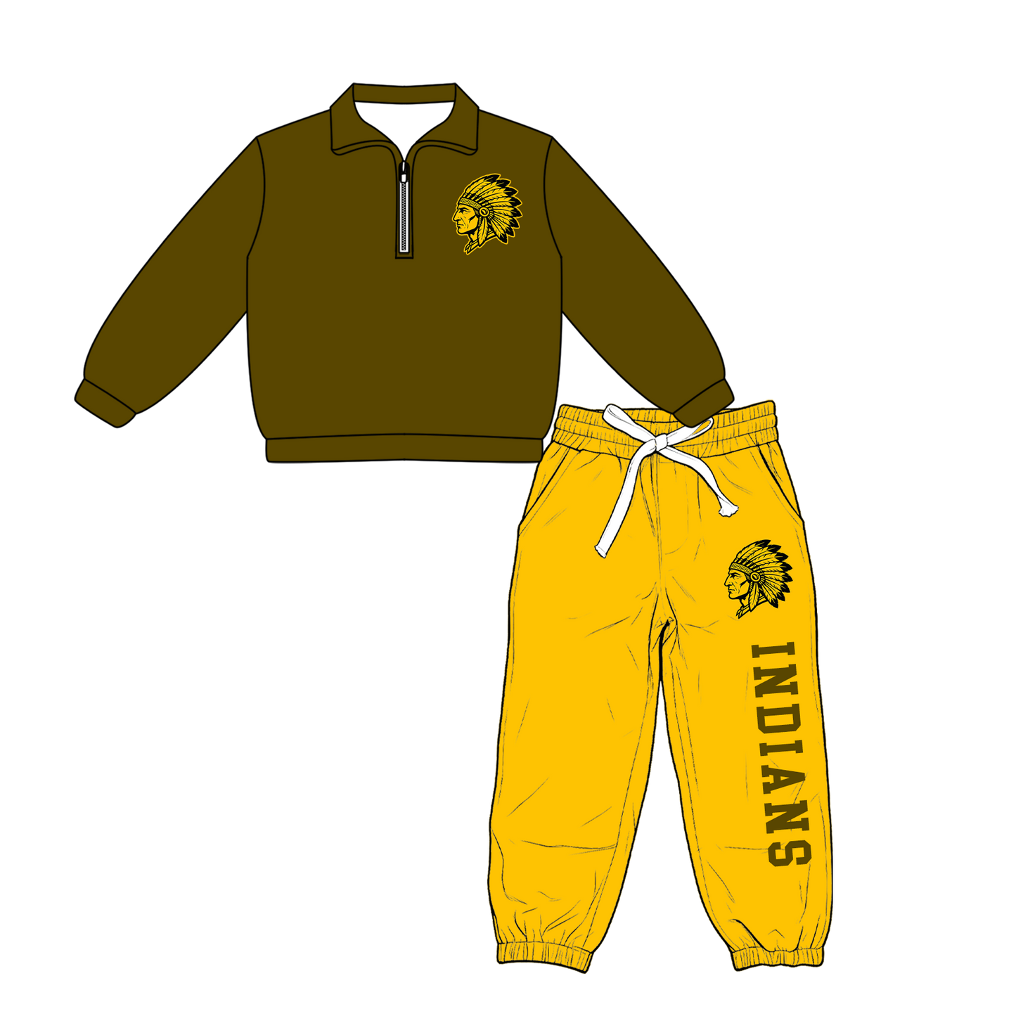custom moq 5 mix size XY070103 Baby Kids Long Sleeve Zipper Pullover Tops Pants Casual Outfit Set