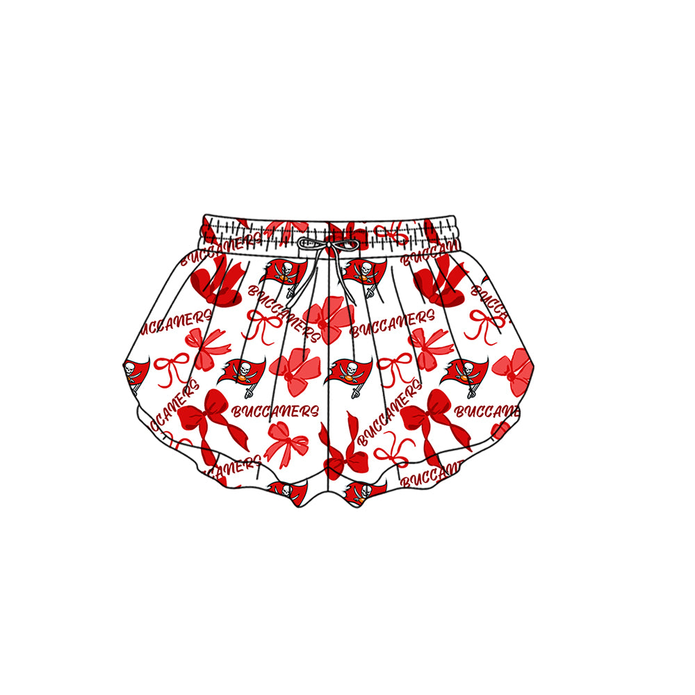 Custom moq 5 mix size milk silk summer teams Baby Girls Red Bow Vest Top Skirt Shorts Sets Sleeveless Knee Length Dresses Yoga Shorts Yoga Active Outfit