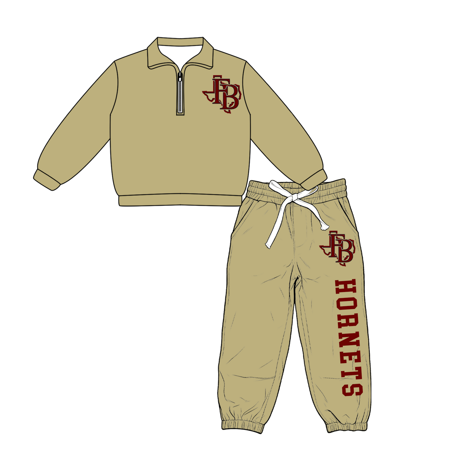 custom moq 5 mix size XY063003 Baby Kids Zipper Long Sleeve Pullover Tops Pants Casual Outfit Set