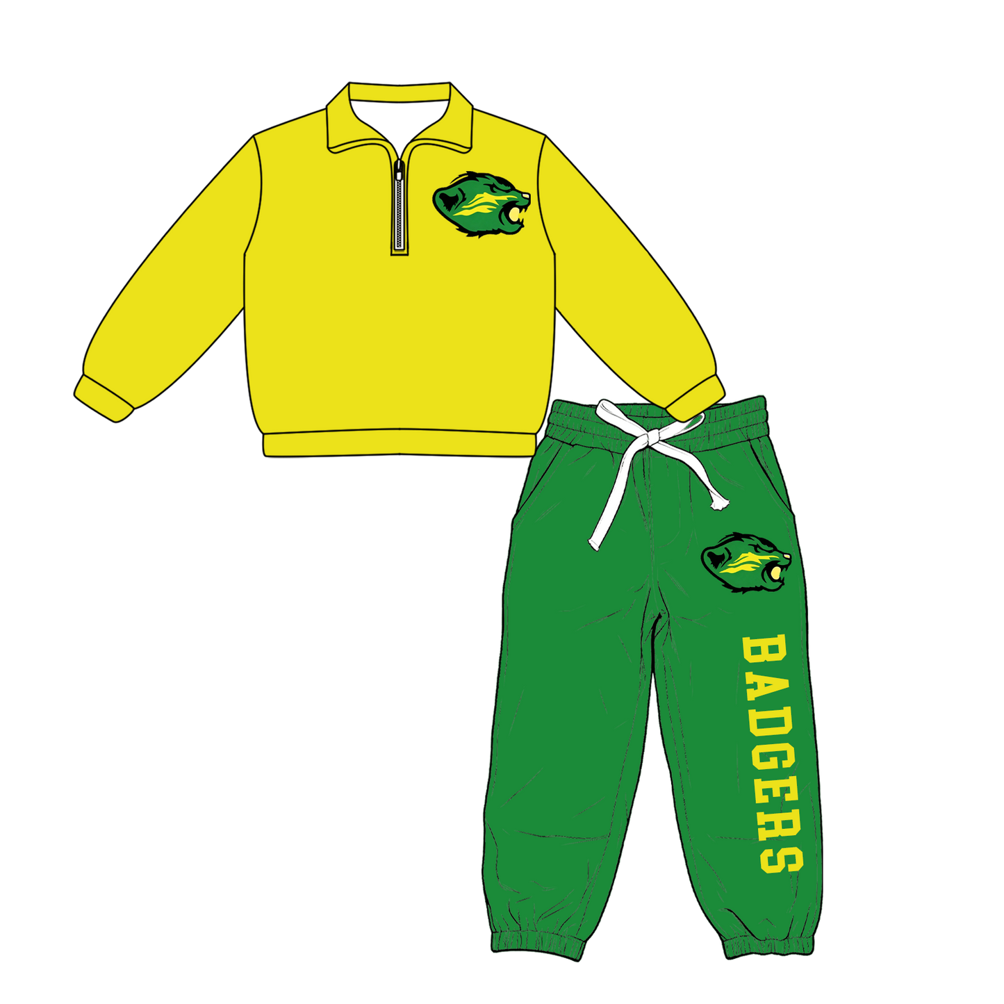 custom moq 5 mix size XY070103 Baby Kids Long Sleeve Zipper Pullover Tops Pants Casual Outfit Set