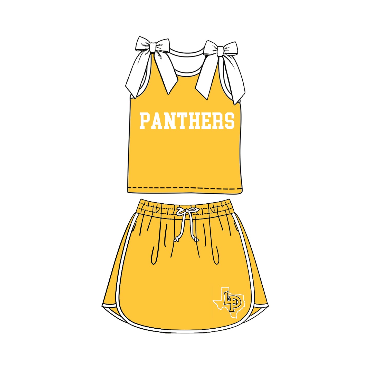 custom moq 5 mix size  XY072203 Baby Girls Solid Color Bow Sleeveless Letter Printed Top Skirts Summer Team Clothes Set