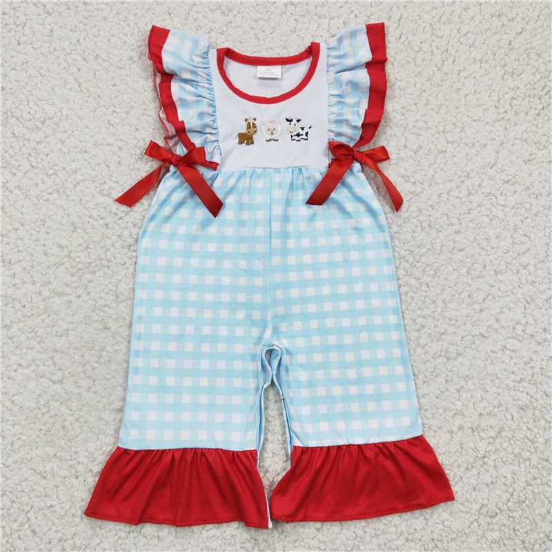 RTS NO MOQ Embroidered Short Sleeve Pants Set & Climbing Suit