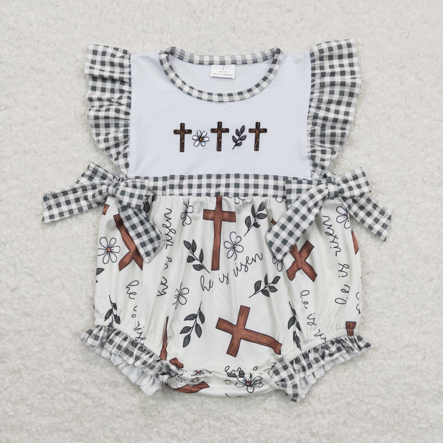 RTS NO MOQ baby boy girls embroidery short-sleeved shorts suit & short-sleeved sets and romper