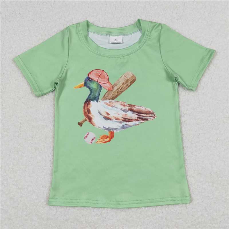 RTS NO MOQ Camouflage Duck Fishing Hunting Boys Series boys summer t-shirts