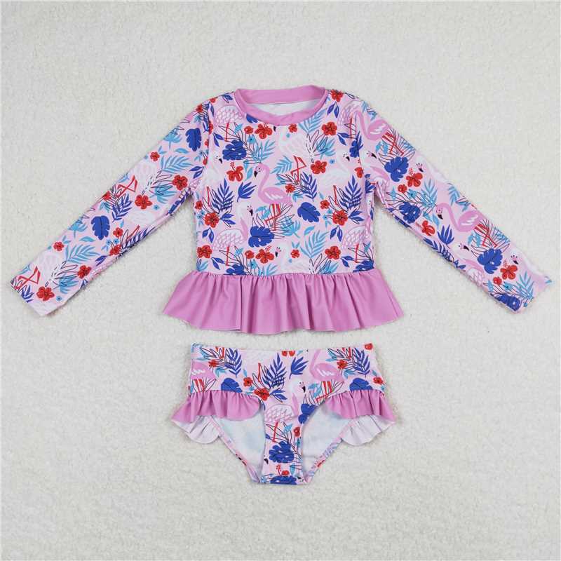 RTS NO MOQ baby girl clothes Short Skirt Set & Swimsuit