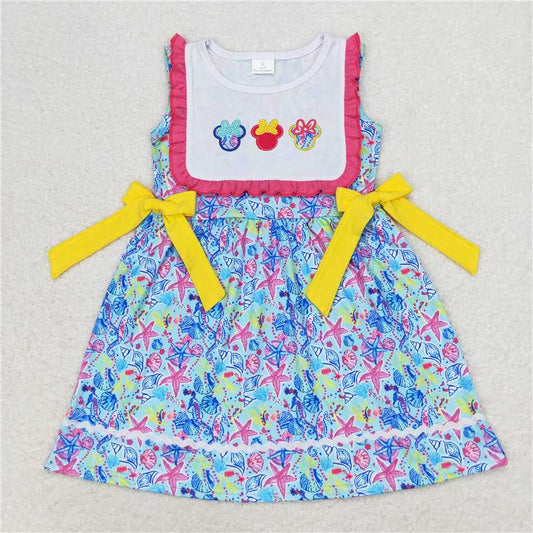 Cute Clothes GSD0924Baby girl's summer blue sleeveless dress