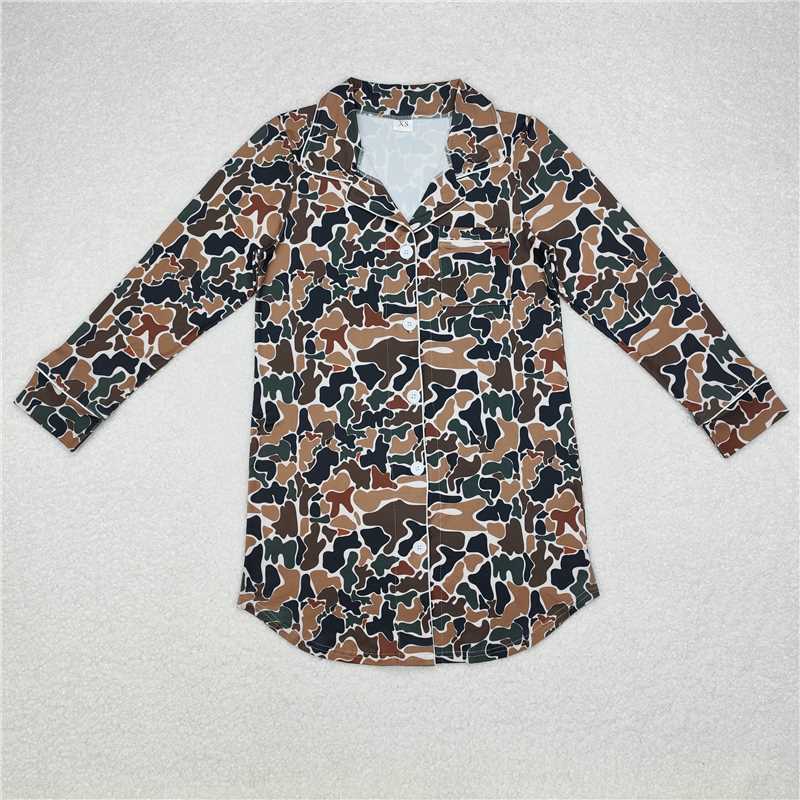 RTS NO MOQ Christmas Adult Button-Down Shirts: Christmas Series & Camouflage Series