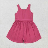 RTS NO MOQ Sibling Baby Girls Lavender Sleeveless Yoga Jumpsuits
