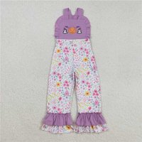 RTS NO MOQ Sibling Baby Girls Embroidery Stripe Trees Tunic Ruffle Pants Christmas Clothes Sets Jumpsuits