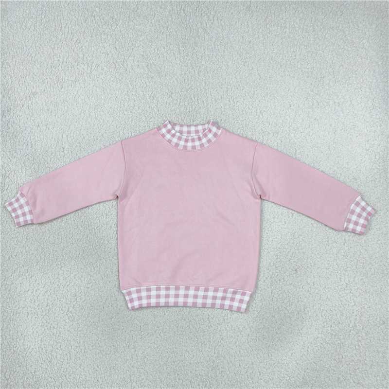 RTS NO MOQ Sibling fleece Adult To Match Kids High Neck Long Sleeve Crew Neck Casual Top