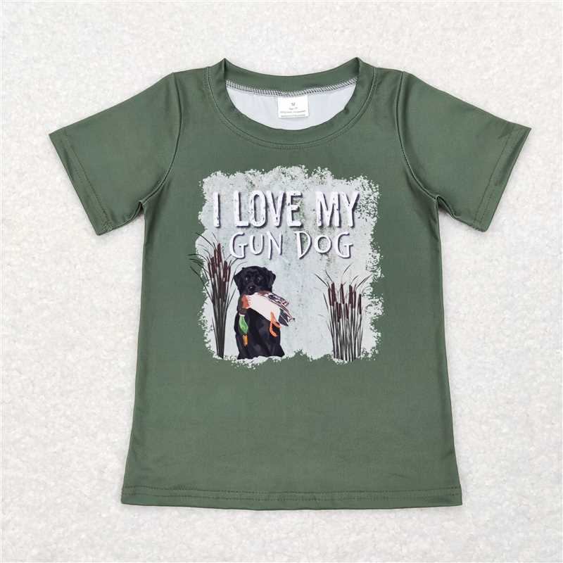 RTS NO MOQ Baby Boys Trucker-Duck Print Short Sleeve Top