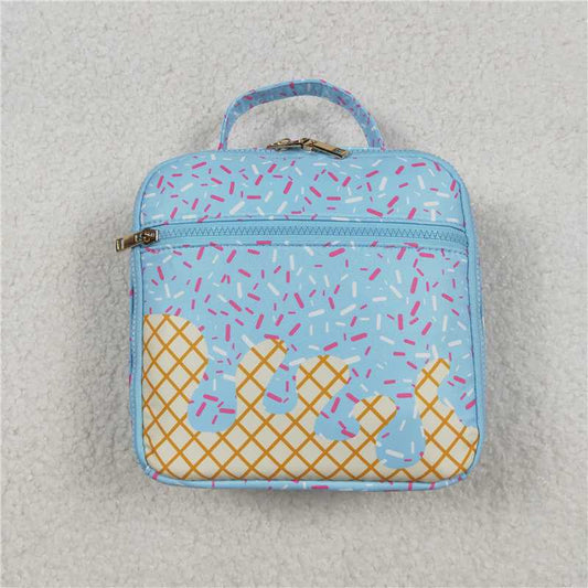 Restock BA0296 Baby Kids Blue Team Sprinkles Drips Print Insulated Lunch Box