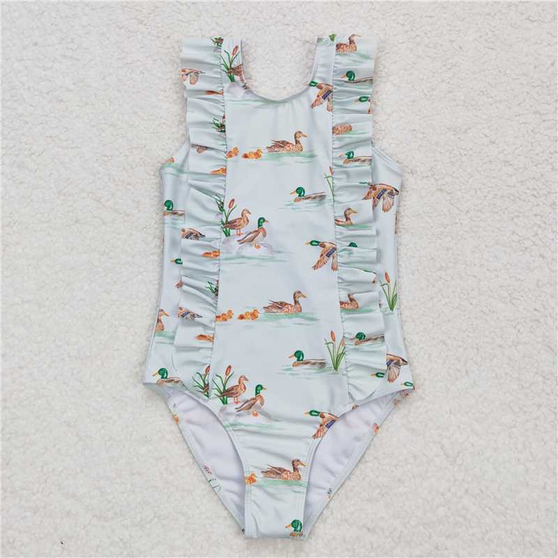 RTS NO MOQ baby girl clothes Short Skirt Set & Swimsuit