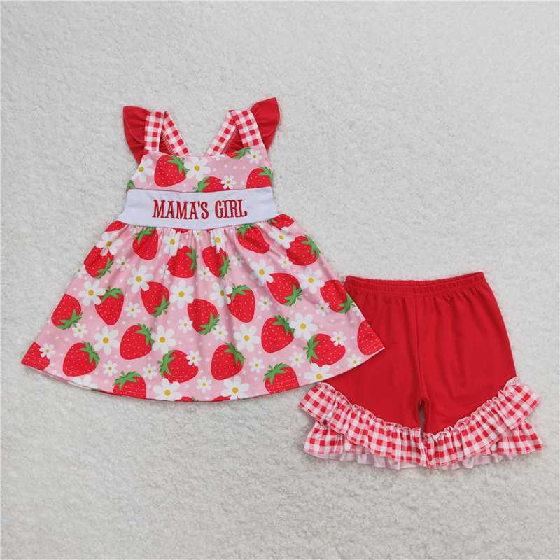RTS Boys and girls daddy Short Sleeve Shorts sets dress romper