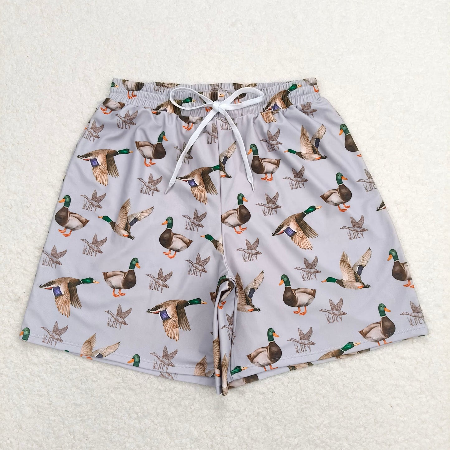 S0268 Duck Grey Brown Swim Trunks RTS  S0429 Adult male duck grey brown swimming trunks