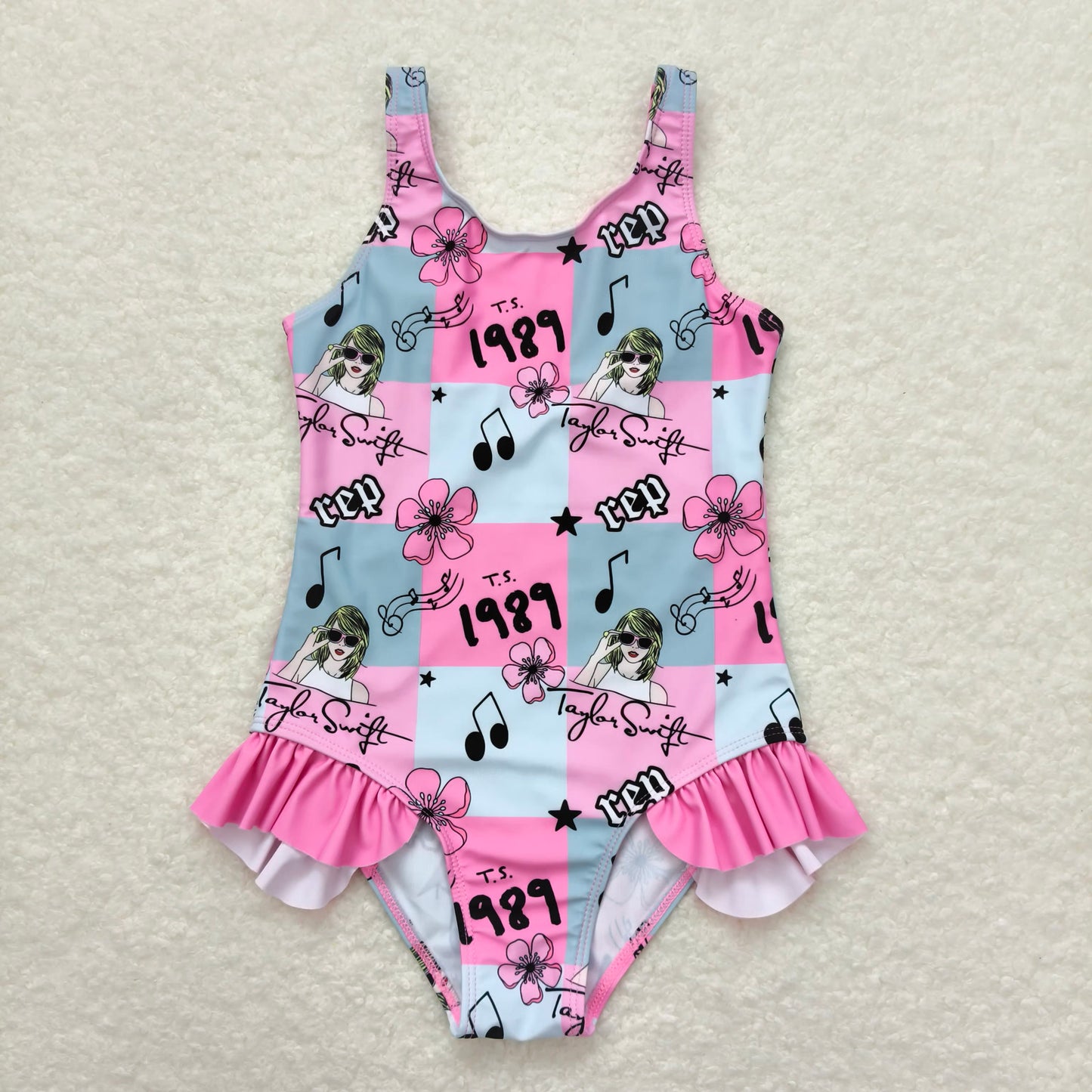 RTS NO MOQ baby girl clothes Short Skirt Set & Swimsuit