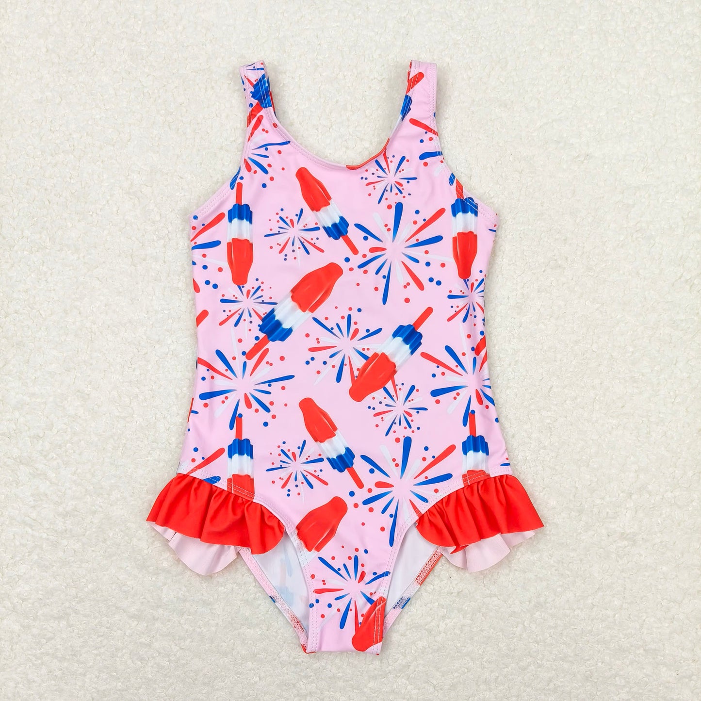RTS NO MOQ baby girl clothes Short Skirt Set & Swimsuit