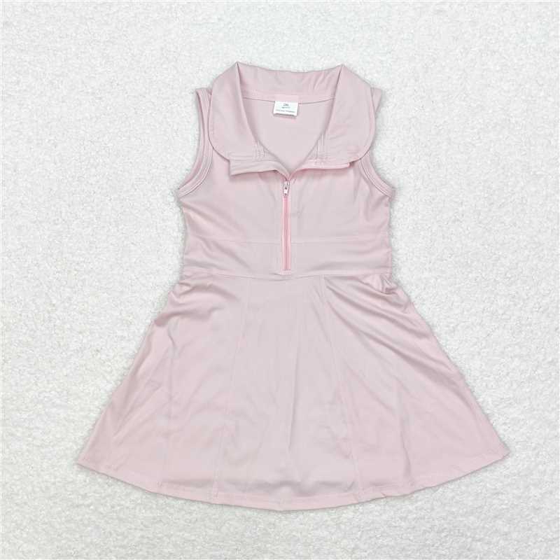 RTS NO MOQ GSD1383 Military green camouflage zipper yoga sleeveless dress