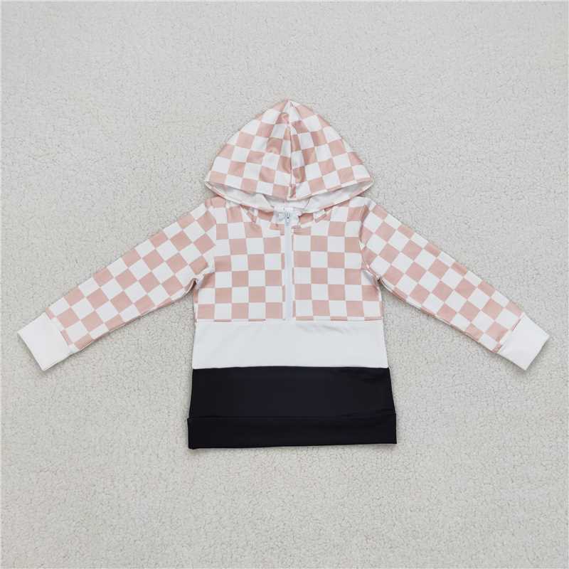 RTS NO MOQ Children's hooded long-sleeved top