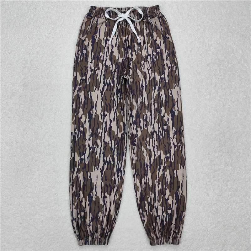RTS NO MOQ Sibling Adults women clothes yoga camouflage Long Sleeve Tops and pants and set