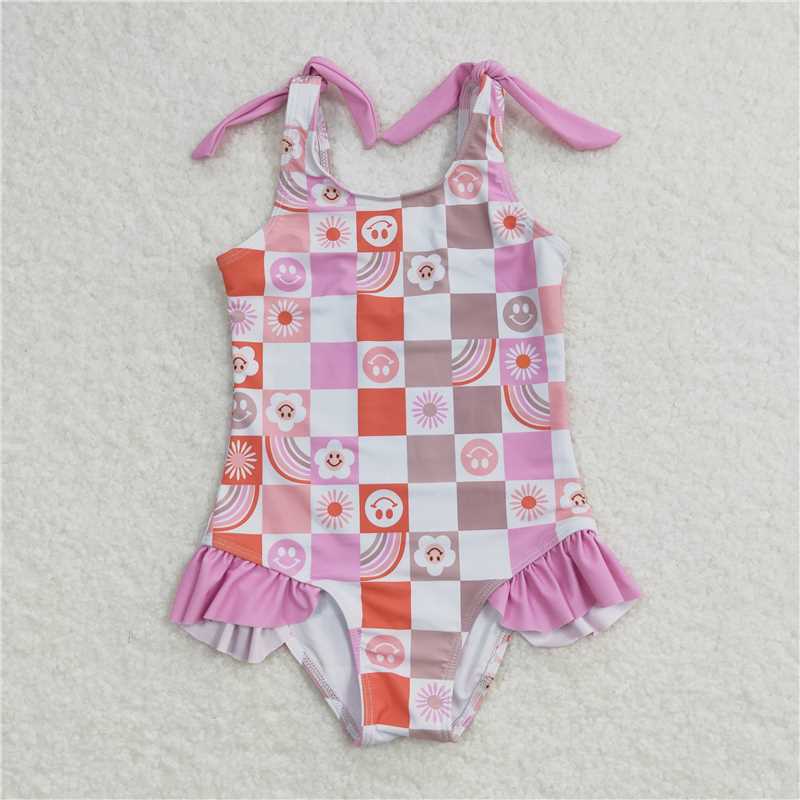 RTS NO MOQ baby girl clothes Short Skirt Set & Swimsuit