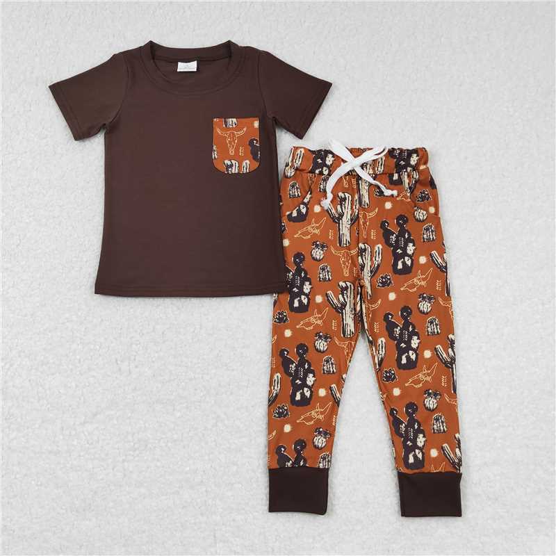 RTS NO MOQ Sibling Baby boy clothes short sleeve pants Sets