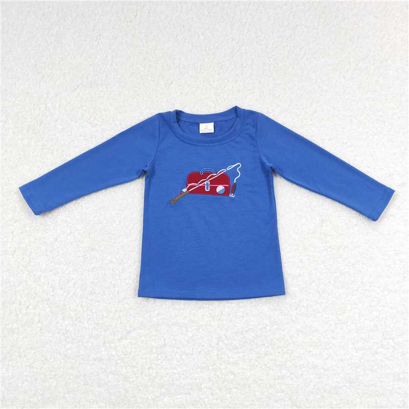 RTS NO MOQ Baby Boys Solid Long Sleeve Tees: Trucker Print & Animal Print Styles