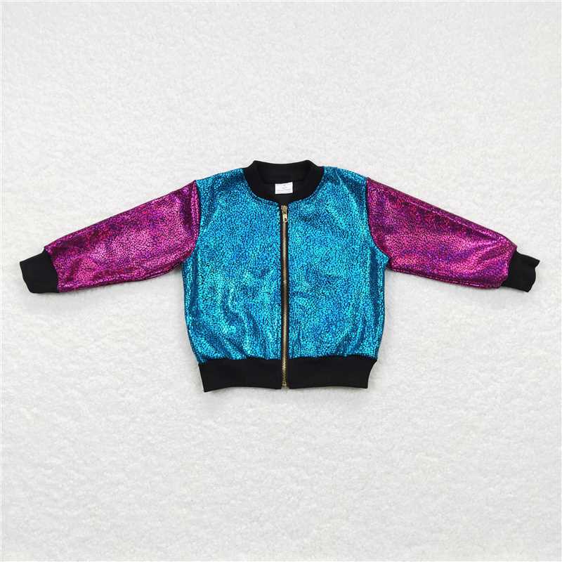 RTS NO MOQ Sibling baby Wear Sequin Cardigan Jackets sequin jacket