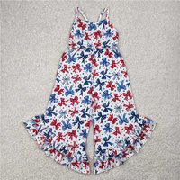 RTS NO MOQ Sibling Baby Girls Coquette Bows Colorful Straps Jumpsuits
