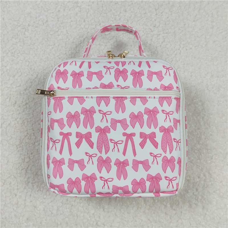 Restock BA0284 Baby Girls Cute Pink Bow Lunch Box Bag